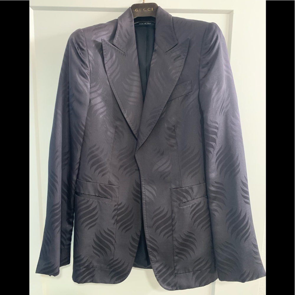 Gucci silk/satin blazer - perfect for the holiday season!